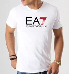 EMPORIO ARMANI White T-shirt Men's Tshirt- Slim fit - Sz.: M L XL - Picture 1 of 3