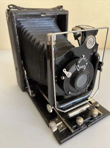 Rare Folding Camera Vario Anastigmat Prima 1:6.3 F=135 mm Mayer Goer TESTED - Picture 1 of 12