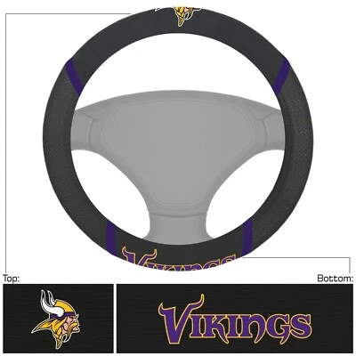 Новый NFL Minnesota Vikings синтетическая кожа автомобиля грузовика руль чехол - Изображение 1 из 3