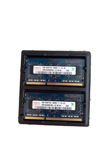 Laptop RAM Memory 2GB 1Rx8 PC3-8500S-07-10.  DIMM. 2 Pack For 4GB Total - Picture 1 of 2