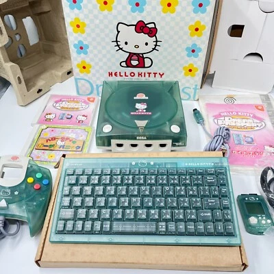 SEGA Dreamcast HELLO KITTY Blue Console [Excellent] retro game Sanrio kawaii 22b - Image 1 of 4