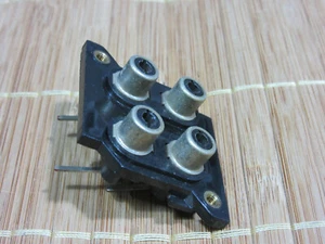 PIONEER QX-747 QUADRAPHONIC RECEIVER PARTS: PHONO JACK ( 4 RCA ) - Picture 1 of 4
