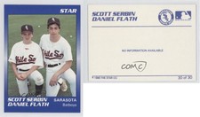 1990 Star Sarasota White Sox Scott Serbin Daniel Flath #30