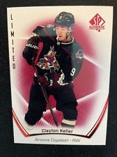 21-22 UD SP Authentic Hockey Red Limited 15 Clayton Keller