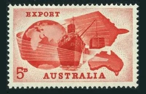 Australia 356 block/4,MNH.Michel 328. Exports to Australian economy,1963.Ship, - Picture 1 of 1