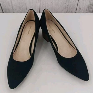 Hush Puppies Sofie décolleté donna 7,5 nere scamosciate tacco a blocco ufficio carriera tacchi - Foto 1 di 6