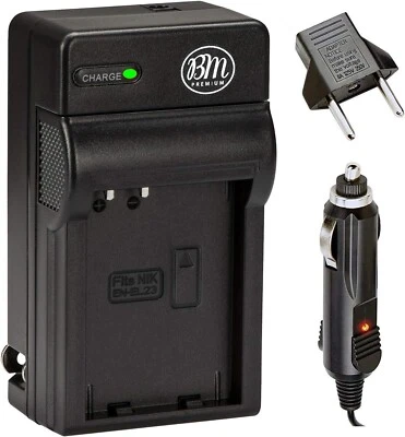 Cargador de batería BM EN-EL23 para Nikon Coolpix B700, P600, P610, P900, S810c Foto 1 de 4