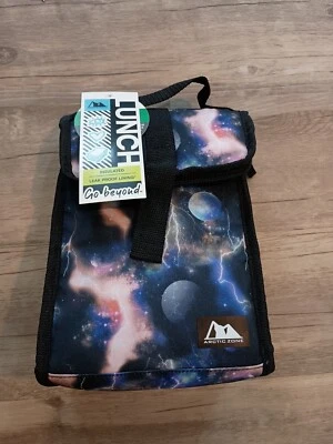 Arctic Zone черный и красный Geo изолированный ланч сумка, высокий ланч-бокс - Изображение 1 из 4