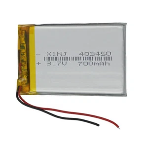Batería Li 3.7V 700mAh 2.59Wh 403450 Li-ion para Cámara GPS Grabadora de Conducción Mp4 - Imagen 1 de 4