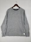 Roots sweatshirt pullover heather gray size XL long sleeve cotton casual