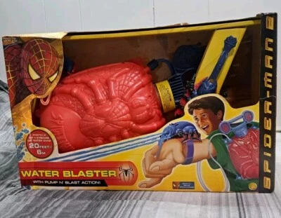 Spiderman Water Blaster Water-gun Backpack Marvel 2004 Toybiz Brand New In Box - Image 1 of 4