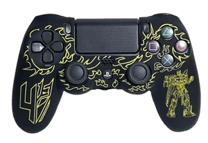 Silicone Cover For PS4 Controller Case Skin - Transformer Design Yellow  - Bild 1 von 2