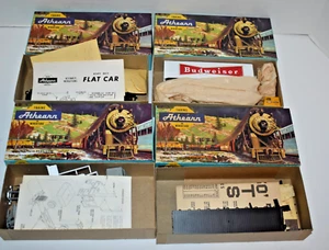 Vintage Set 4 Athearn HO Scale - Railroad Car Kits 1302/5486/5502/1347 - NIB - Picture 1 of 9