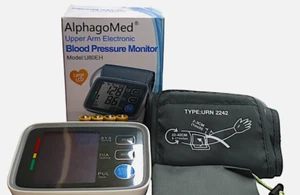 AlphagoMed Upper Arm Electronic Blood Pressure Monitor (Model U80EH) Black - Picture 1 of 1