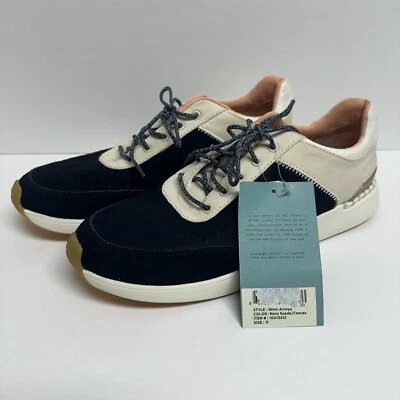 Toms Arroyo Athletic Sneakers Tennis Shoes Navy Blue & Cream Size 11 Womens NWT - Image 1 of 4