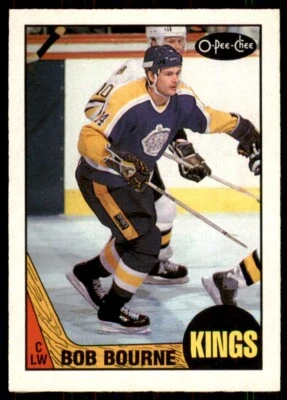 1987-88 O-Pee-Chee Bob Bourne Los Angeles Kings #167 - Image 1 of 2