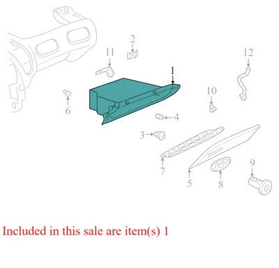 Pontiac Bonneville 2003-2005 guantera delantera con interruptor de maletero usado 25655693 OEM Foto 1 de 4