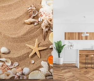 3D Sand Starfish S961 Wallpaper Mural Self-adhesive Removable Sticker Kids Panda - Picture 1 of 11