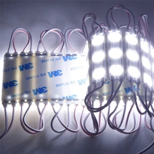White SMD 2835 3 LED Module Injection Light Waterproof Storefront Sign Lamp 12V - Picture 1 of 12