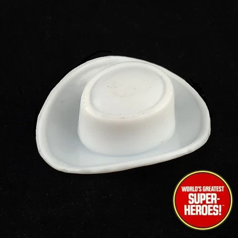 Mego The Lone Ranger White Cowboy Hat for Custom Western 8” Action Figure Cover