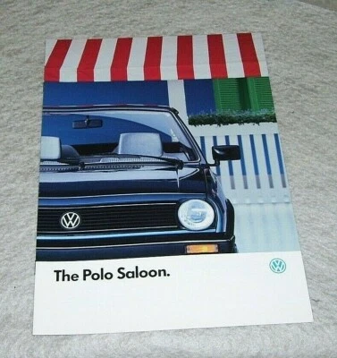 VOLKSWAGEN THE POLO SALOON C CL SALES BROCHURE Sept 1987 Pub no 720/1190.49.25 - Image 1 of 4