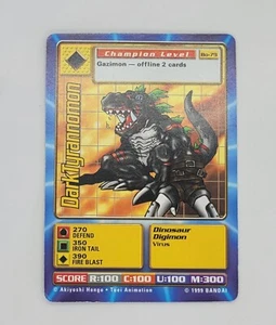 1999 Digimon Card - DarkTyrannomon (MP) - Picture 1 of 2