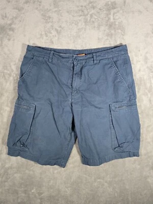 Pantalones Cortos Nike Para Hombre 36 Algodón The Athletic Dept. Informal frente plano azul cargo Foto 1 de 4