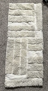 Funda Almohada Lumbar Magaschoni 14 X 34 Beige Boho Chenille Neutra - Imagen 1 de 7