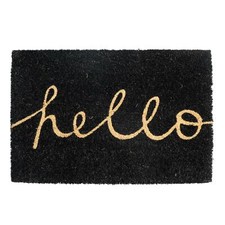Non Slip Natural Coir Welcome Indoor Outdoor Door Mats Doormats 60cm Hello