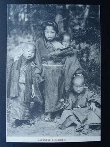 Japan Portrait of JAPANESE CHILDREN c1905 Postcard - Picture 1 of 2