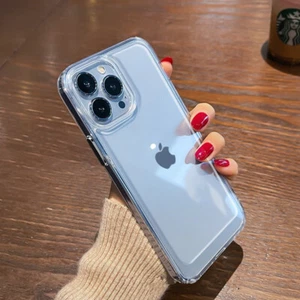 Funda de silicona transparente a prueba de golpes para iPhone 15 Pro Max 14 13 12 altamente transparente - Imagen 1 de 4