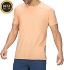 Cotton 100% T-Shirt Men's Tee Mens Sleeve Short Crew Shirt Orange Neck T-Shirts
