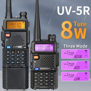 Walkie Talkie UV 5R 5W 8W Dual Band Ham 2-drożne radio Vhf Uhf Radio FM Nadajnik-odbiornik - Zdjęcie 1 z 29