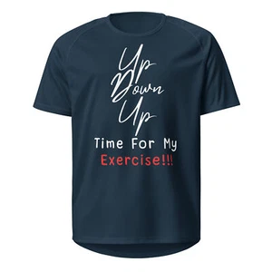 Up Down Up Lustiges Unisex Sport Trikot Gym Wear - Bewegen, Lachen, Wiederholen - Bild 1 von 13