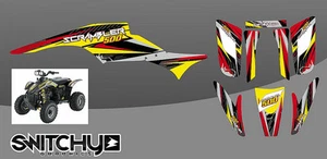 Set Sticker Graphics Kit Atv Quad Yr POLARIS SCRAMBLER From 1995 A 2009 Decals - Picture 1 of 1