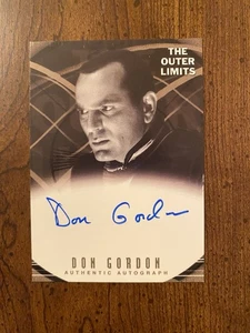 Tarjeta coleccionable firmada por Don Gordon autografiada The Outer Limits Rittenhouse - Imagen 1 de 3