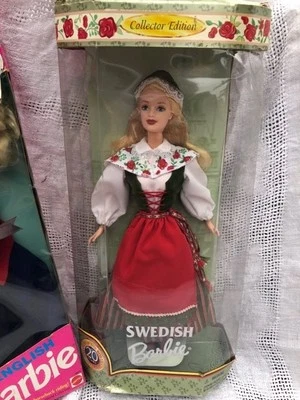 1999 Edição de Colecionador Bonecas Suecas do Mundo Barbie No. 24672 NRFB - Imagem 1 de 3
