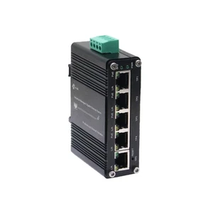 Mini conmutador Gigabit PoE+ administrado industrial (4 puertos GbE 802.3at + 1 puerto GbE) - Imagen 1 de 3