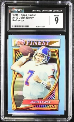 1994 Finest Refractor #119 John Elway CGC 9 - Image 1 of 2