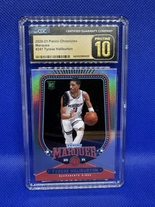 2020 Panini Chronicles Marquee Tyrese Haliburton #241 CGC Pristine 10 Rookie RC - Picture 1 of 2