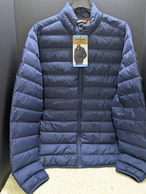 Chaqueta para hombre Eddie Bauer 650 plumón empaquetable ligera StormRepel talla grande Foto 1 de 4
