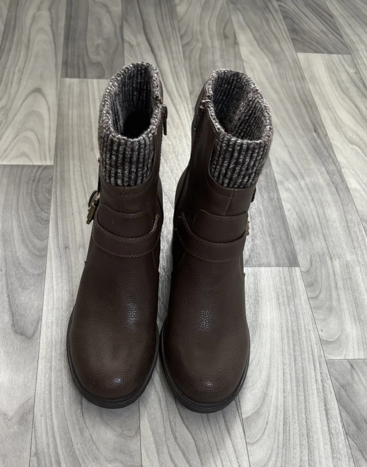 Baretraps Dover 8.5 Womens Brown Leather Belt Boots - Изображение 1 из 4