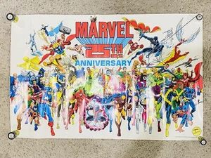 Vintage 1986 Marvel Comics 25th Anniversary Superhero Character Poster 22" x 34" - Picture 1 of 10