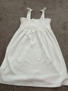Girls' White Terry Swimsuit Cover Up - Cat & Jack - Picture 1 of 4