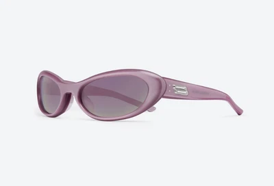 GENTLE MONSTER Nova PC5 Pink Wraparound Sunglasses Purple Lens 2024 Unisex - Imagem 1 de 4