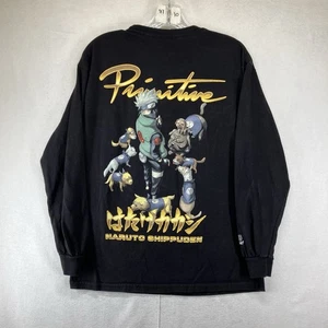 Naruto Shippuden Primitive Long Sleeve Black Shirt Men's Medium Kakashi Dogs - Picture 1 of 16