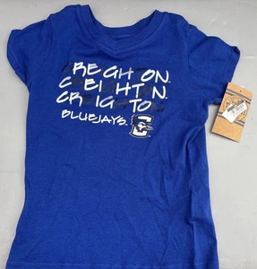 T-shirt Rivalry Threads Creighton Blue Jays Youth Medium (7-8) nuova con etichetta - Foto 1 di 4
