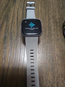 Fitbit Versa 2 Aktivitätstracker - Stein/Nebelgrau - Bild 1 von 6