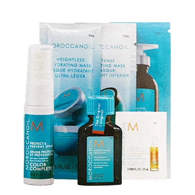 Kit de hidratação Moroccanoil/óleo marroquino amostra padrão seis peças cor compte - Imagem 1 de 4