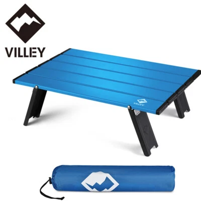 Mini Mesa de Playa Plegable Portátil VILLEY Mesa Auxiliar Ultraligera de Aluminio con Bolsa Foto 1 de 4